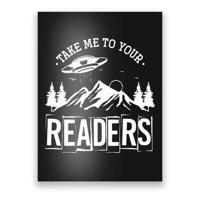 Take Me To Your Readers Bookworm Librarian Gift Reading Poster