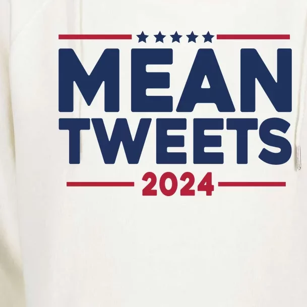 Trump Mean Tweets Vote 2024 Womens Funnel Neck Pullover Hood