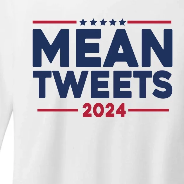 Trump Mean Tweets Vote 2024 Womens CVC Long Sleeve Shirt