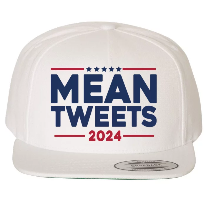 Trump Mean Tweets Vote 2024 Wool Snapback Cap