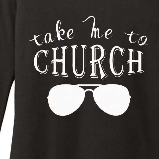 Take Me To The Church Christian Country Concert Womens CVC Long Sleeve Shirt