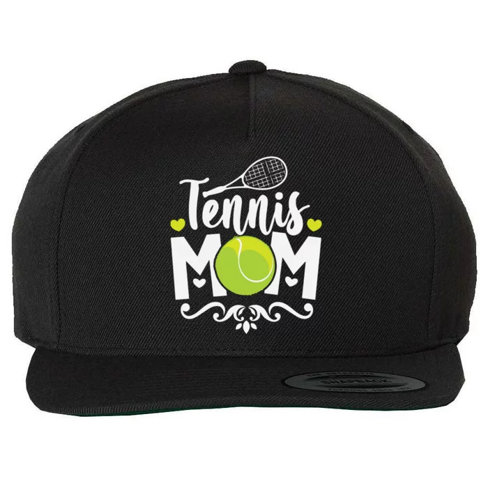 Tennis Mom Wool Snapback Cap