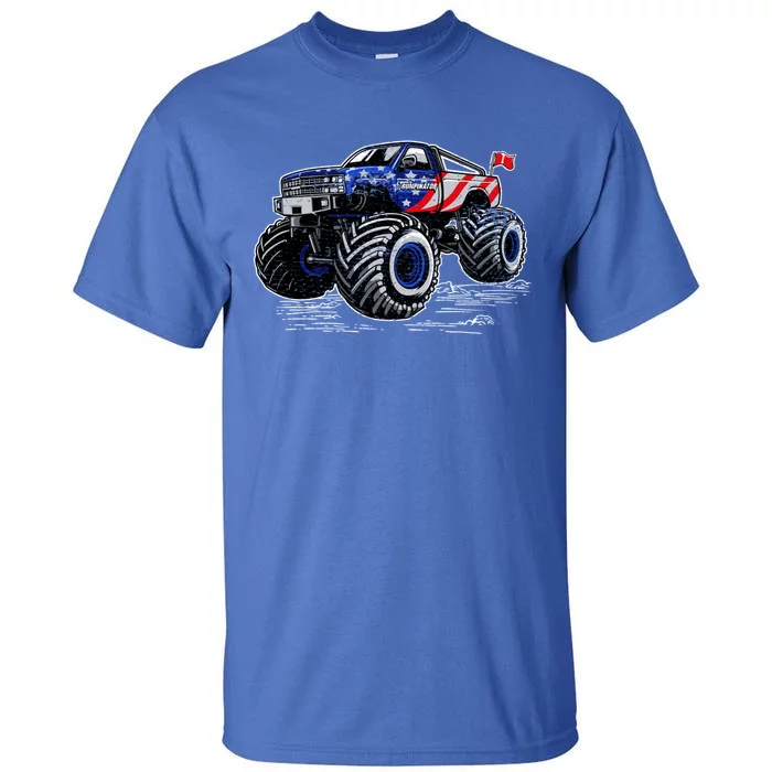 Trumpinator Monster Truck Gift Tall T-Shirt