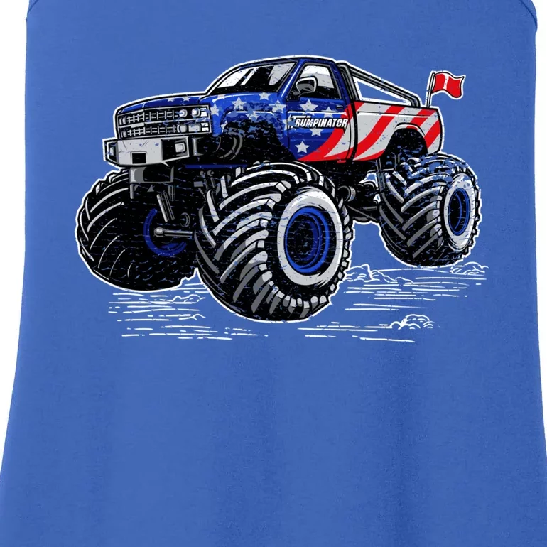 Trumpinator Monster Truck Gift Ladies Essential Tank