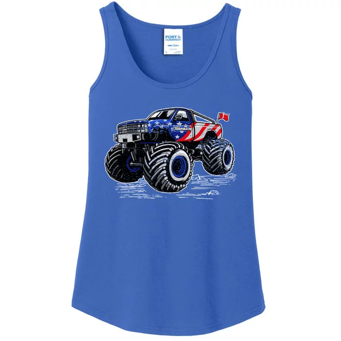 Trumpinator Monster Truck Gift Ladies Essential Tank