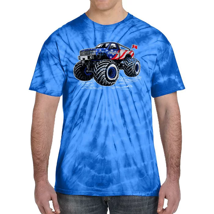 Trumpinator Monster Truck Gift Tie-Dye T-Shirt