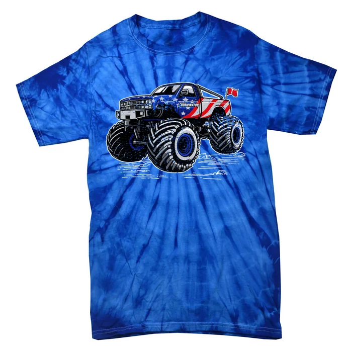 Trumpinator Monster Truck Gift Tie-Dye T-Shirt