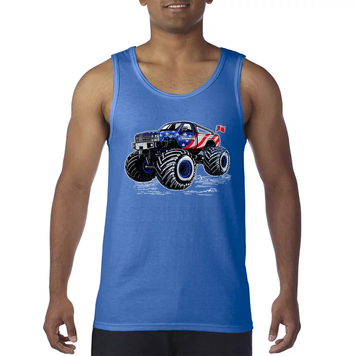 Trumpinator Monster Truck Gift Tank Top