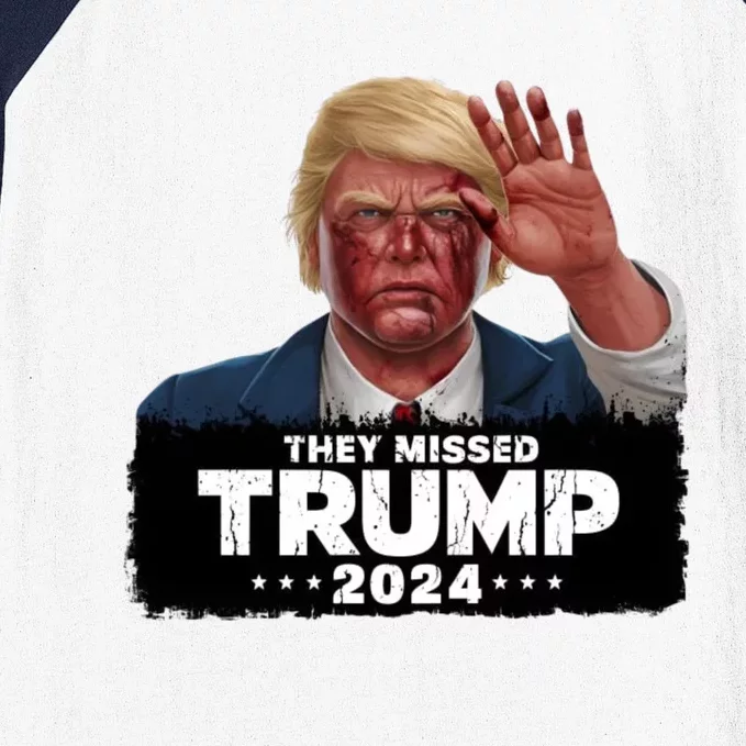 They Missed Trump 2024 Baseball Sleeve Shirt