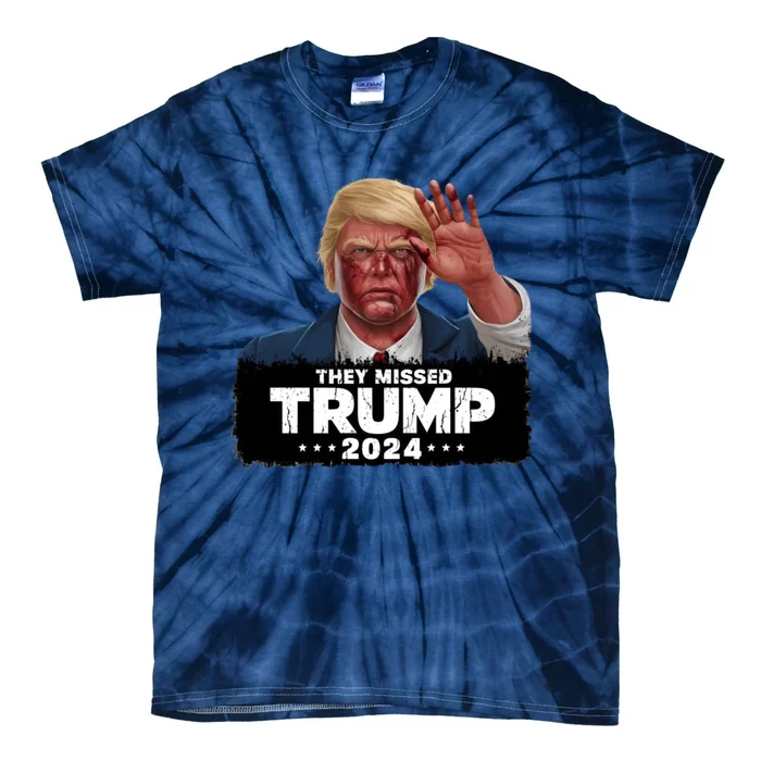 They Missed Trump 2024 Tie-Dye T-Shirt