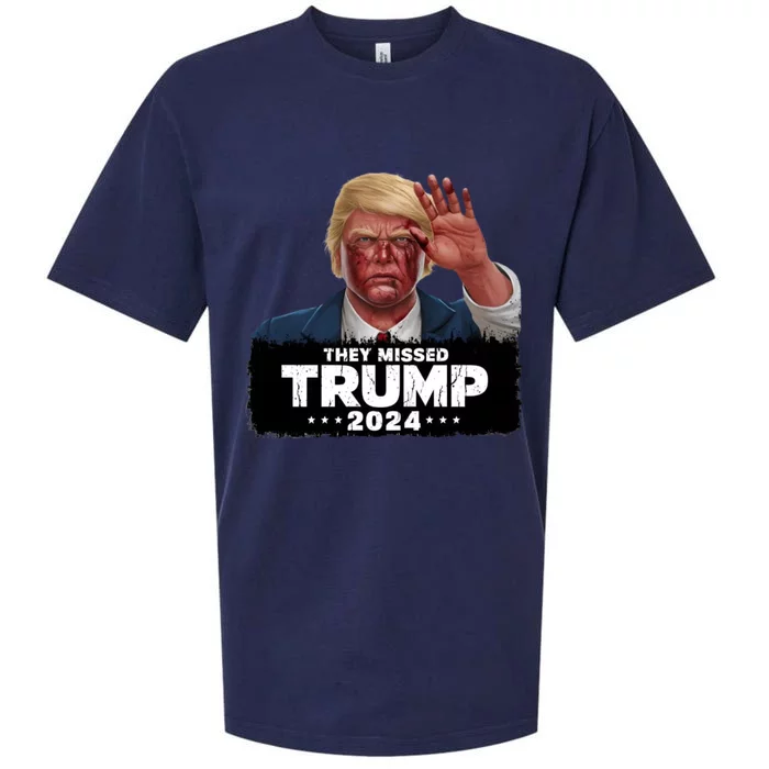 They Missed Trump 2024 Sueded Cloud Jersey T-Shirt