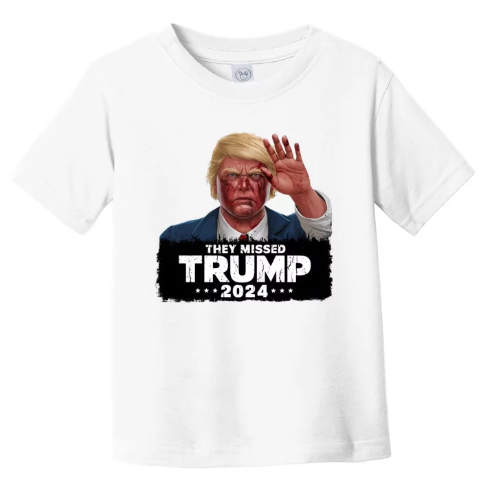 They Missed Trump 2024 Toddler T-Shirt