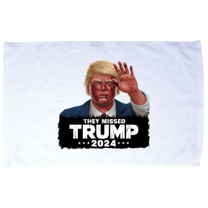 They Missed Trump 2024 Microfiber Hand Towel