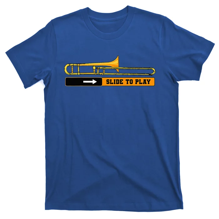 Trombone Mucisian Trombonist Jazz Music Brass Instrument T-Shirt