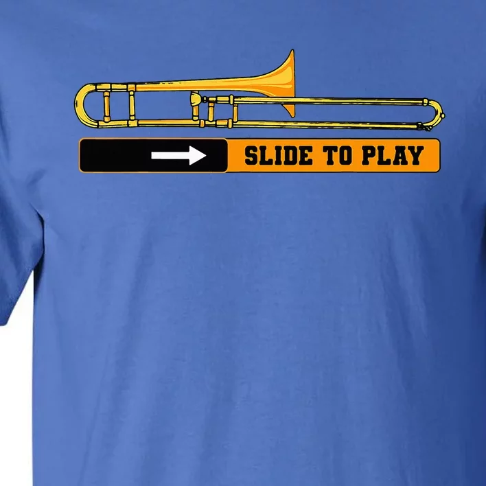 Trombone Mucisian Trombonist Jazz Music Brass Instrument Tall T-Shirt