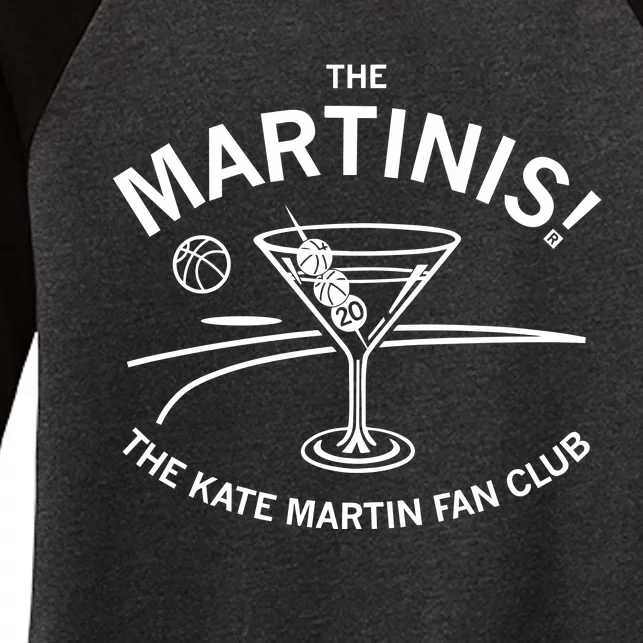 The Martinis The Kate Martin Fan Club Women's Tri-Blend 3/4-Sleeve Raglan Shirt