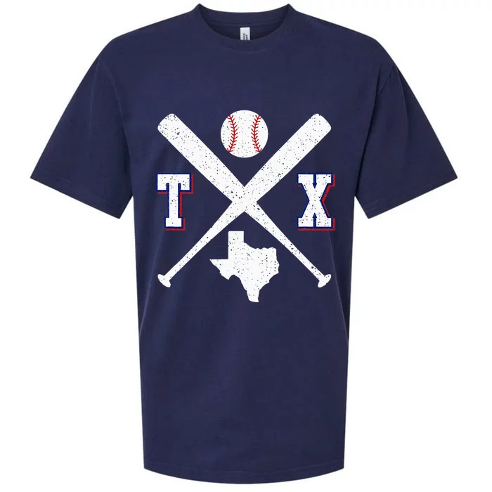 Texas Map Tx Sport Vintage Baseball Bats Sueded Cloud Jersey T-Shirt