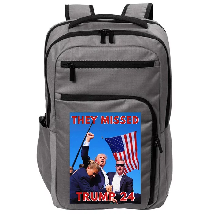 They Missed Trump 2024 Patriotic Political Maga Impact Tech Backpack