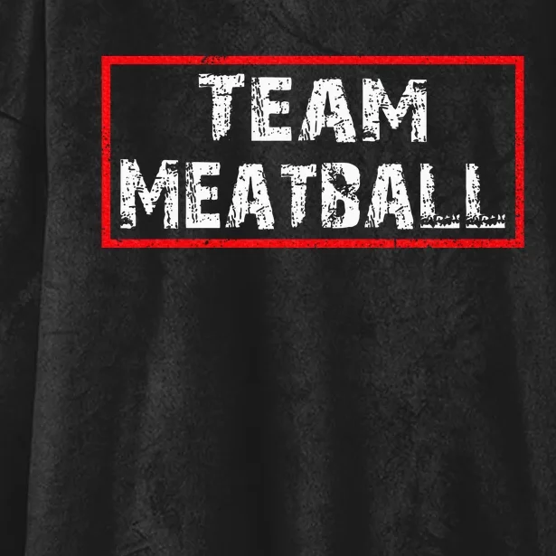 Team Meatball Hooded Wearable Blanket