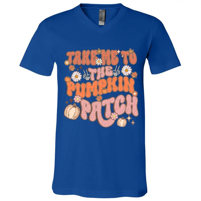 Take Me To The Pumpkin Patch Gift V-Neck T-Shirt