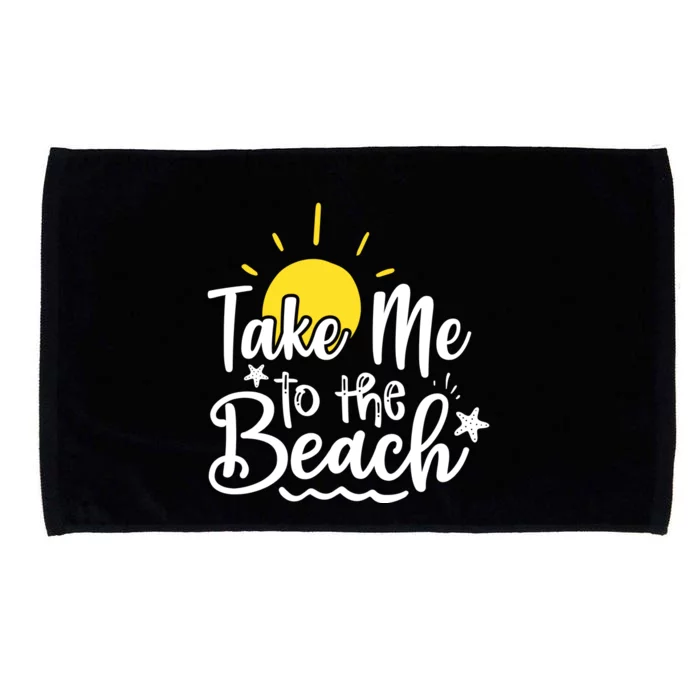 Take Me To The Beach Sunshine Summer Microfiber Hand Towel