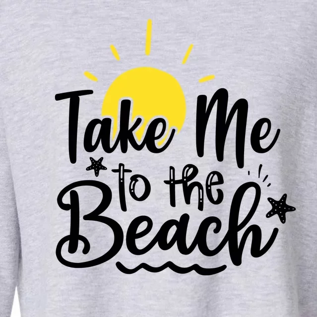 Take Me To The Beach Sunshine Summer Cropped Pullover Crew