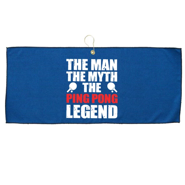 The Man The Myth The Ping Pong Legend Large Microfiber Waffle Golf Towel