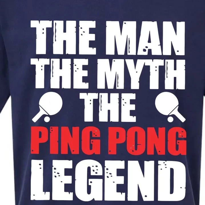 The Man The Myth The Ping Pong Legend Sueded Cloud Jersey T-Shirt