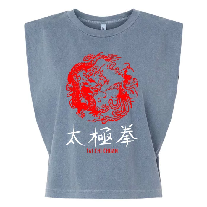 Taichi Master Tai Chi Chuan Chinese Meditation Martial Arts Garment-Dyed Women's Muscle Tee