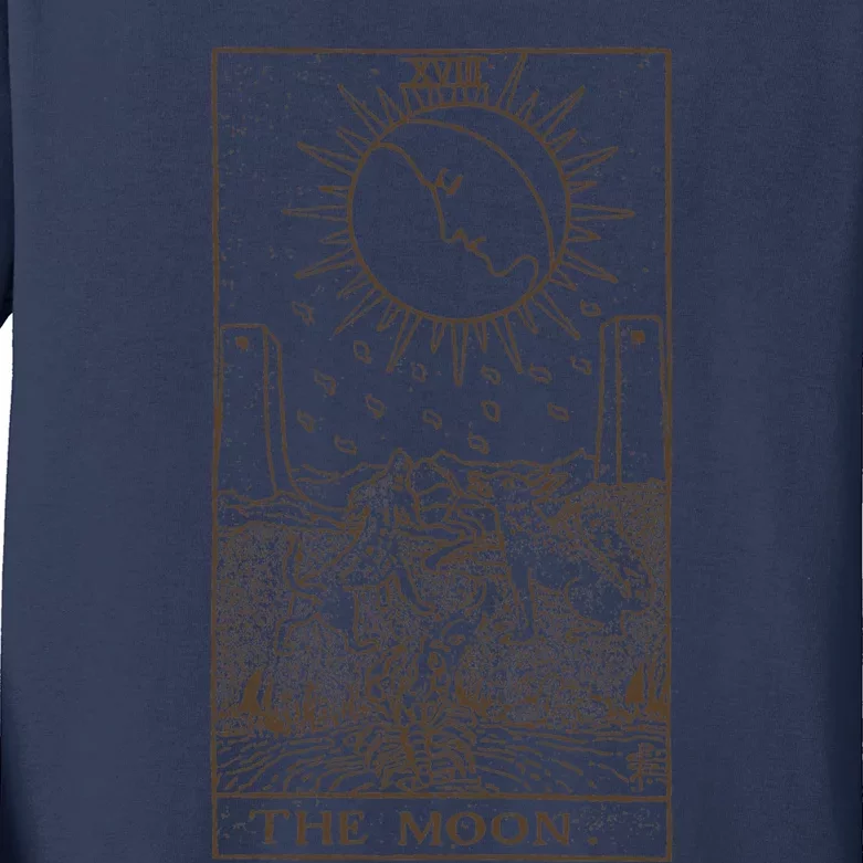 The Moon Tarot Kids Long Sleeve Shirt