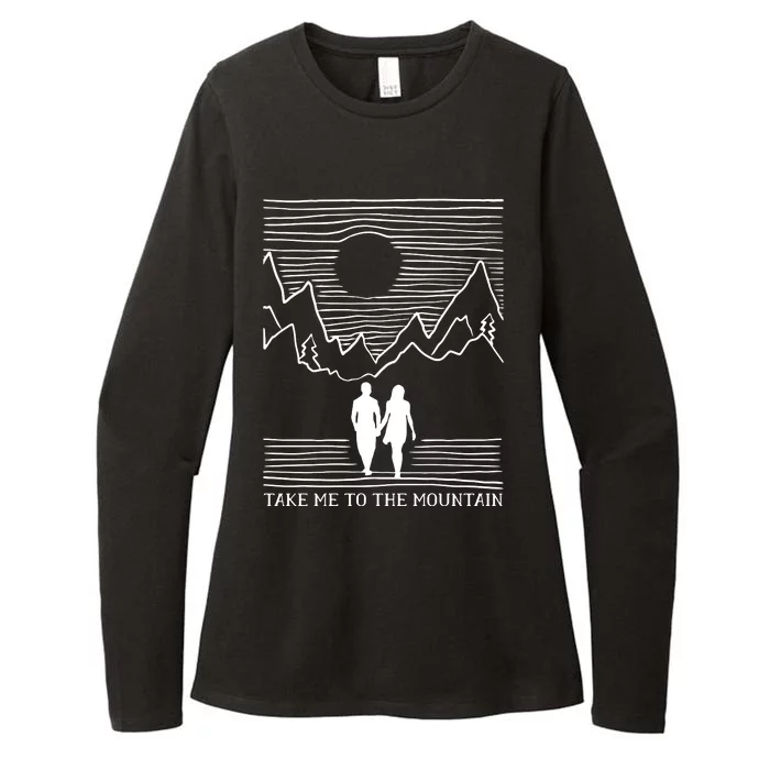 Take Me To The Mountains Trekking Hiking Womens CVC Long Sleeve Shirt