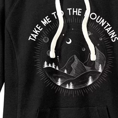 Take Me To The Mountains Nature Women's Fleece Hoodie