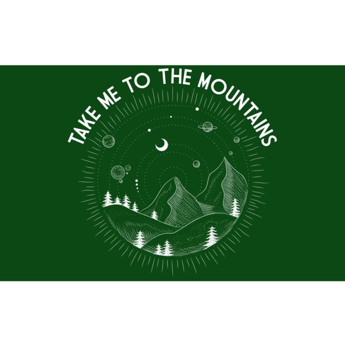 Take Me To The Mountains Nature Bumper Sticker