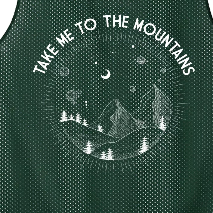 Take Me To The Mountains Nature Mesh Reversible Basketball Jersey Tank