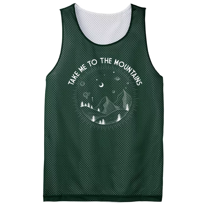 Take Me To The Mountains Nature Mesh Reversible Basketball Jersey Tank