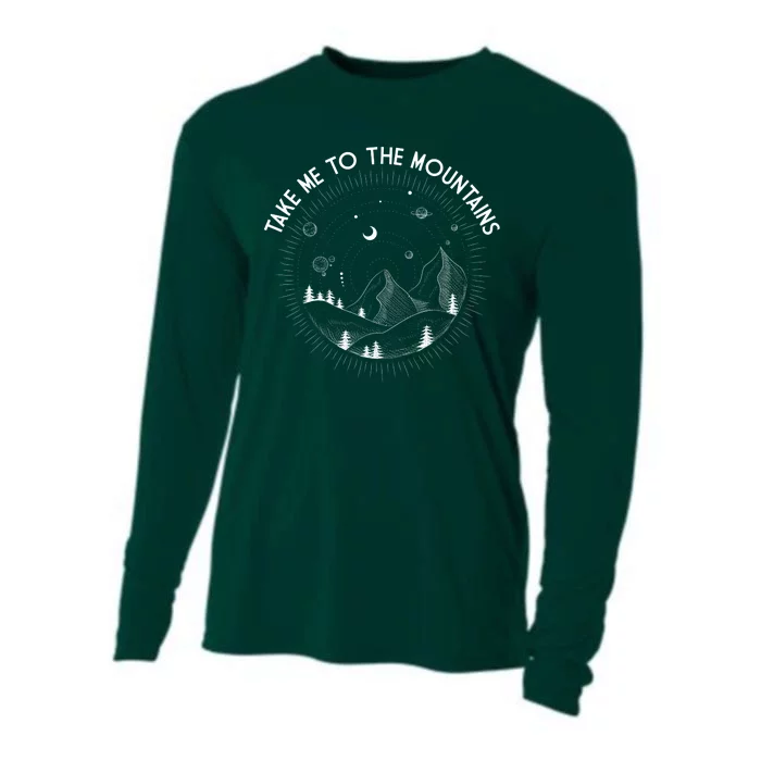 Take Me To The Mountains Nature Cooling Performance Long Sleeve Crew