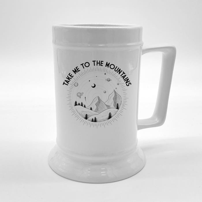 Take Me To The Mountains Nature Front & Back Beer Stein