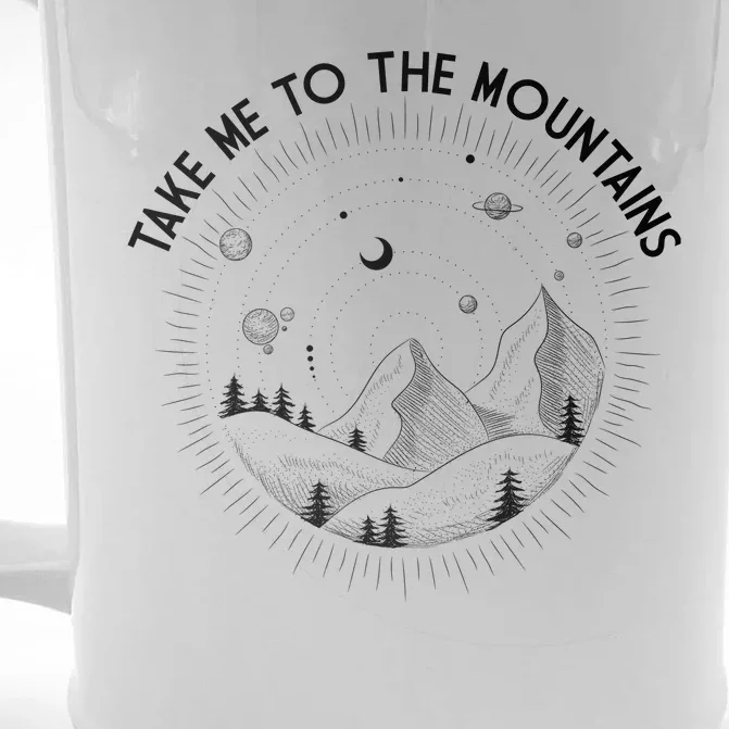 Take Me To The Mountains Nature Front & Back Beer Stein