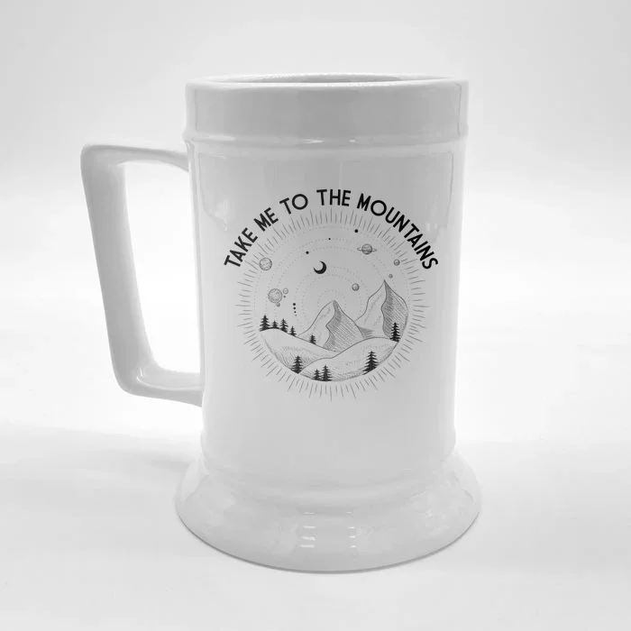 Take Me To The Mountains Nature Front & Back Beer Stein