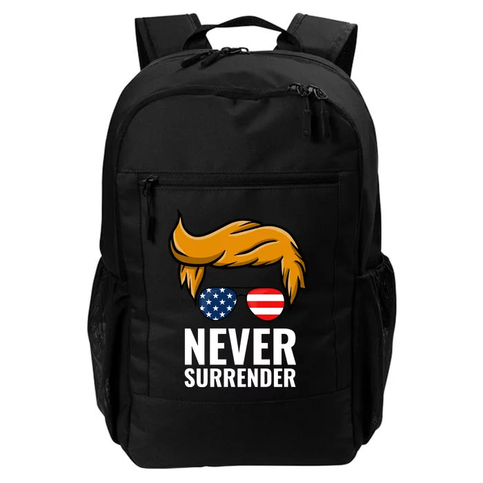 Trump never surrender 2024 Mugshot Daily Commute Backpack