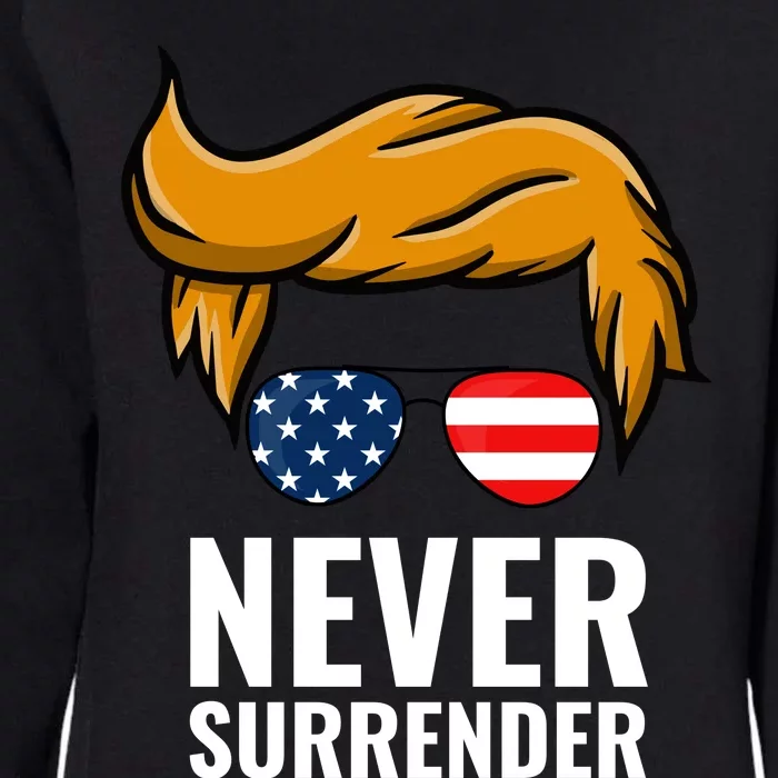 Trump never surrender 2024 Mugshot Womens California Wash Sweatshirt