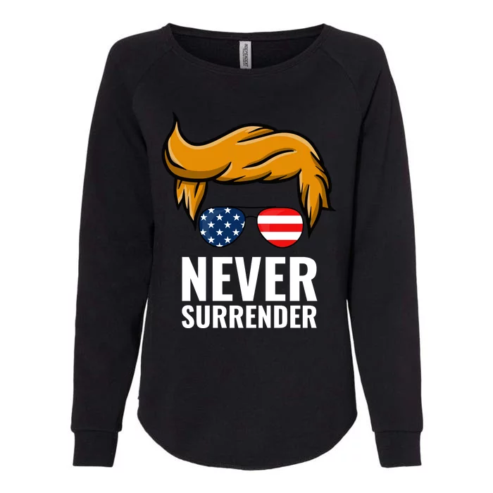 Trump never surrender 2024 Mugshot Womens California Wash Sweatshirt