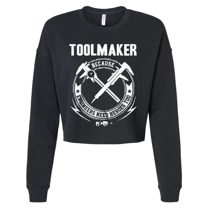 Toolmaker Machinist Cropped Pullover Crew