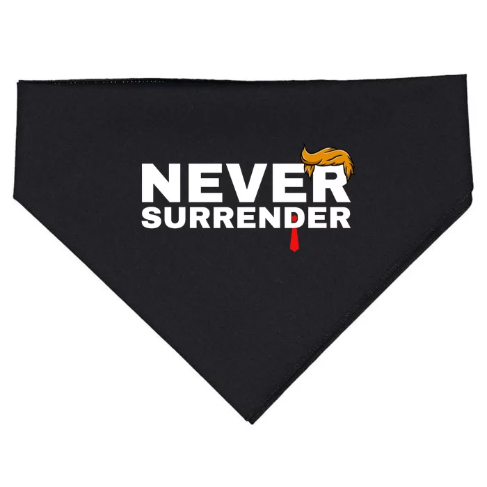 Trump never surrender 2024 Mugshot USA-Made Doggie Bandana