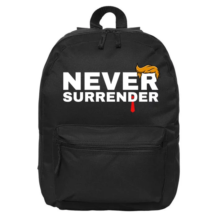 Trump never surrender 2024 Mugshot 16 in Basic Backpack