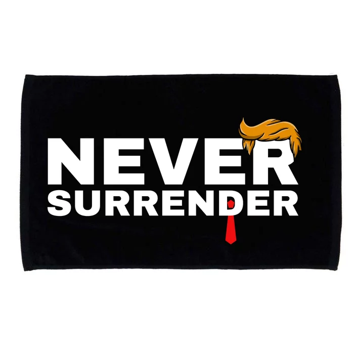 Trump never surrender 2024 Mugshot Microfiber Hand Towel