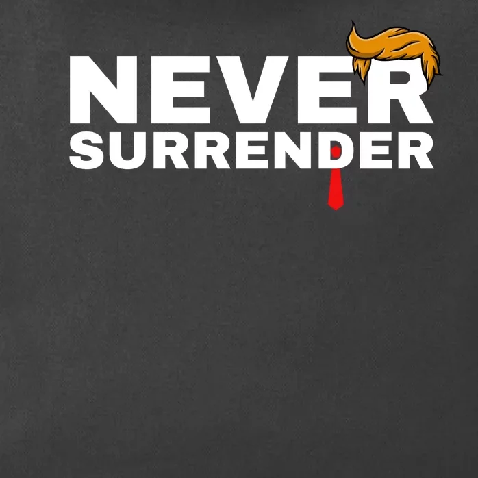 Trump never surrender 2024 Mugshot Zip Tote Bag