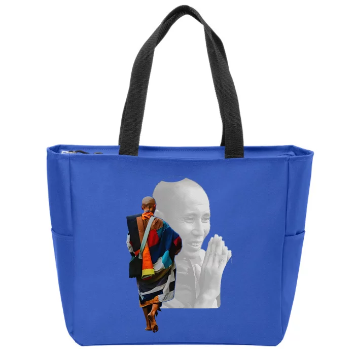 Thich Minh Tue Zip Tote Bag