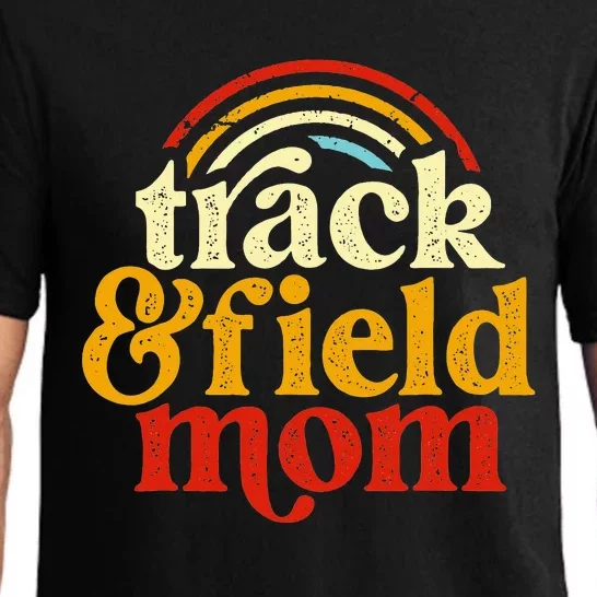 Track Mom Track And Field Mom Runner Running Mama Mother Pajama Set