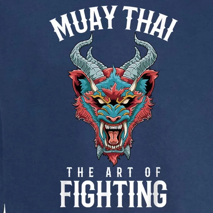 Traditional Muay Thai Demon Tiger Thai Boxing Demon Tiger Garment-Dyed Sweatshirt